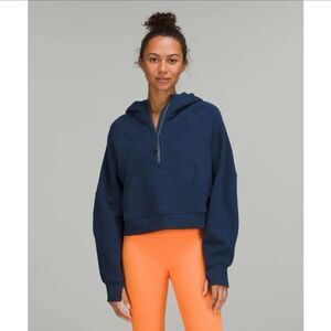 Lululemon Scuba Oversized Half-Zip Hoodie in Mineral Blue Size M/L
